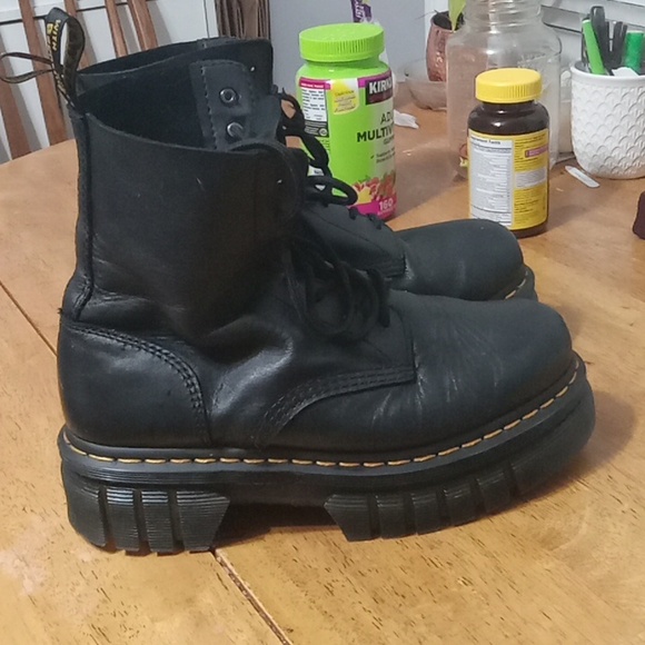 Dr. Martens Black Audrick 8-Eye Boots - Picture 2 of 16